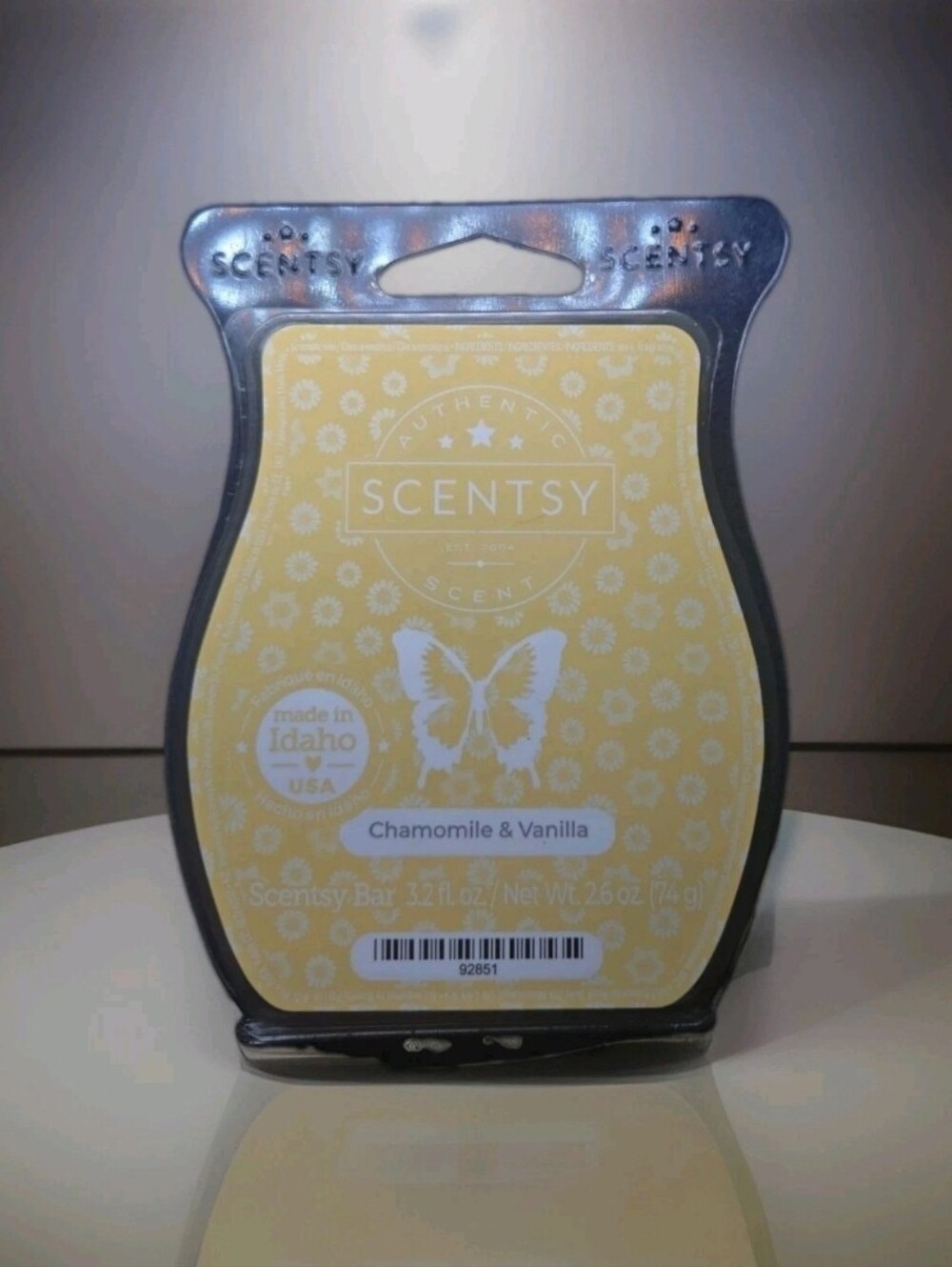 RETIRED LIMITED EDITION Scentsy Bar Chamomile & Vanilla Home Fragrance Wax Melt